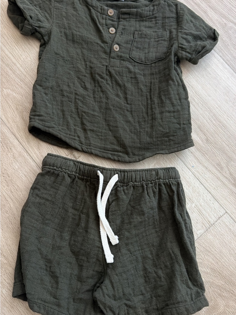 Old Navy Olive Green Drawstring Shorts